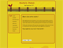 Tablet Screenshot of boucheriechanson.com